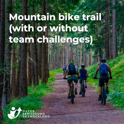 Mountain bike trail (with or without team challenges)