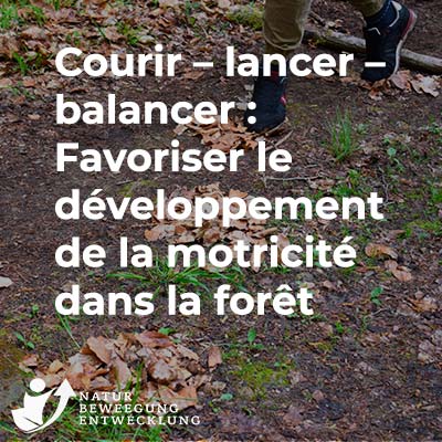 Courir – lancer – balancer : Favoriser le développement de la motricité dans la forêt